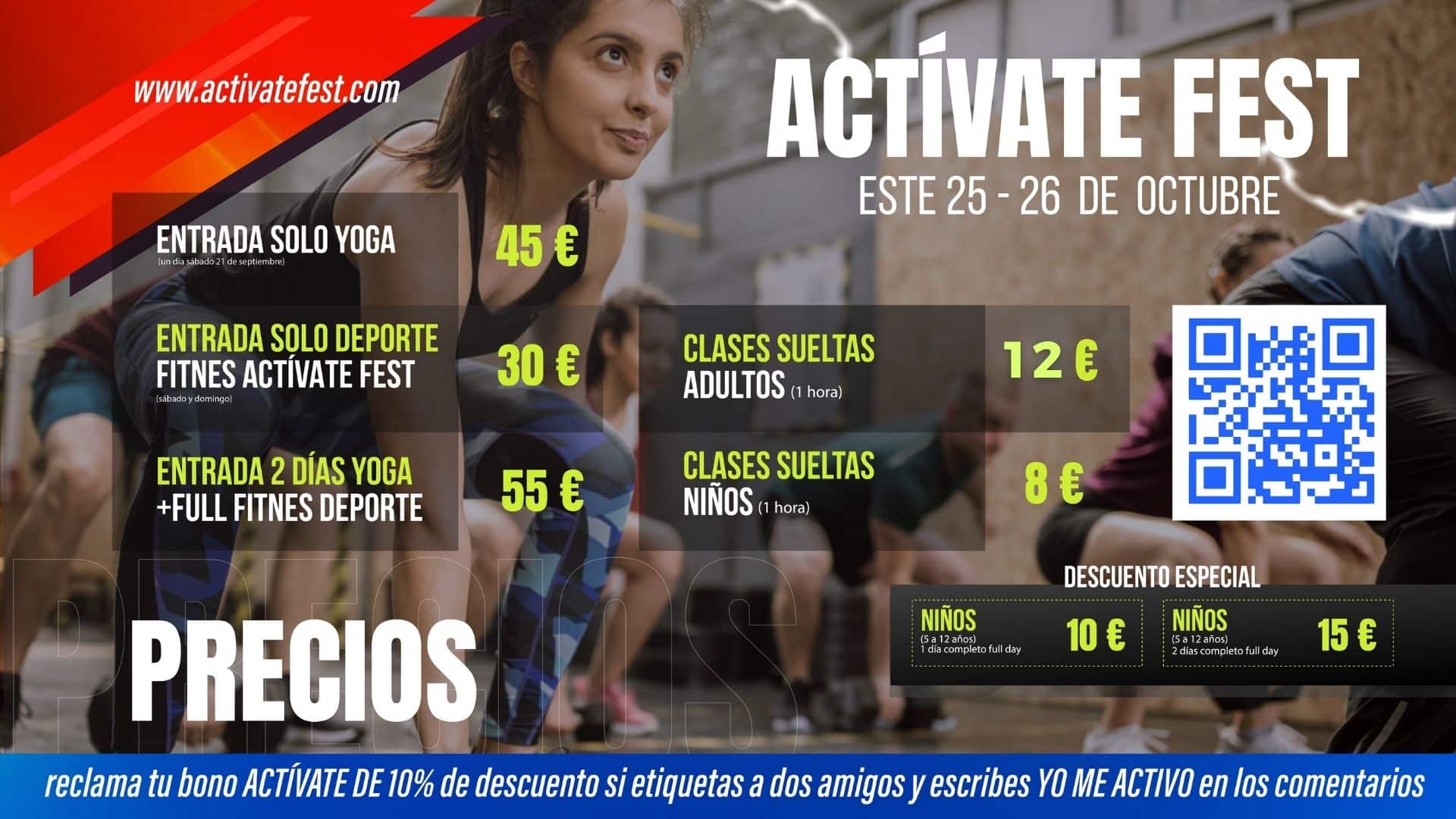 Programa Actívate Fest Octubre
